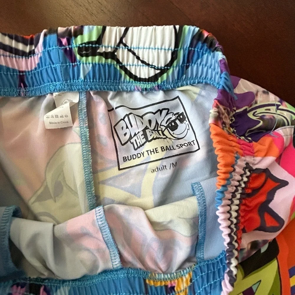 BUDDY Colorful Graphic Men's Shorts size M